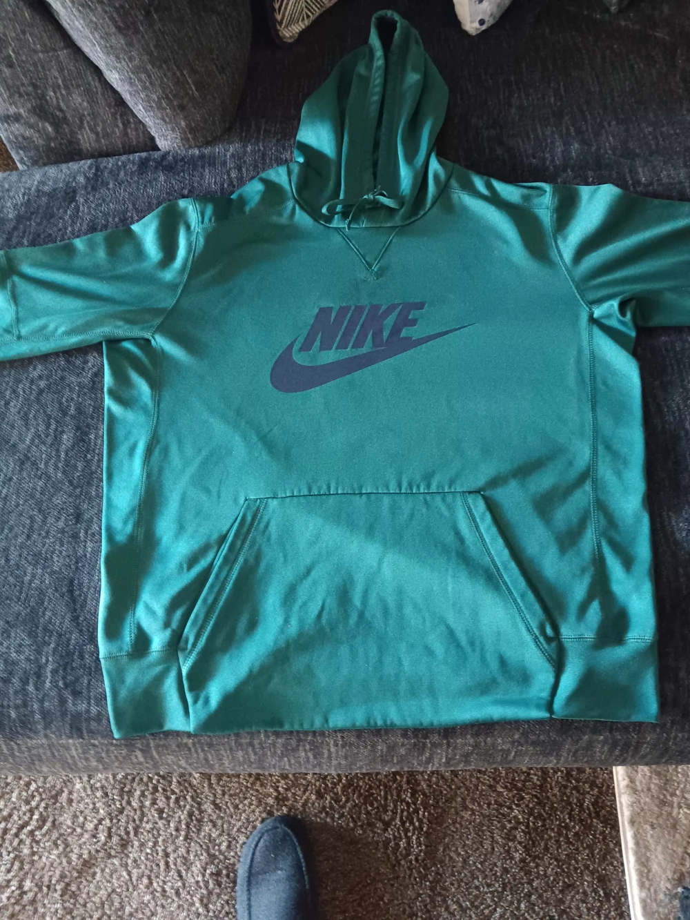 Nike Teal Green Swoosh Pullover Hoodie